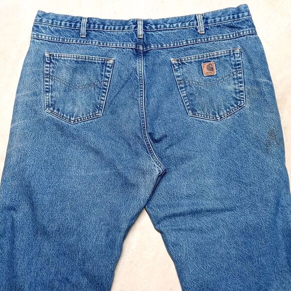 *READ* Carhartt Flannel Lined Relaxed Fit Work Jeans - Size 44x32 (Fits 44x31) - Picture 7 of 12